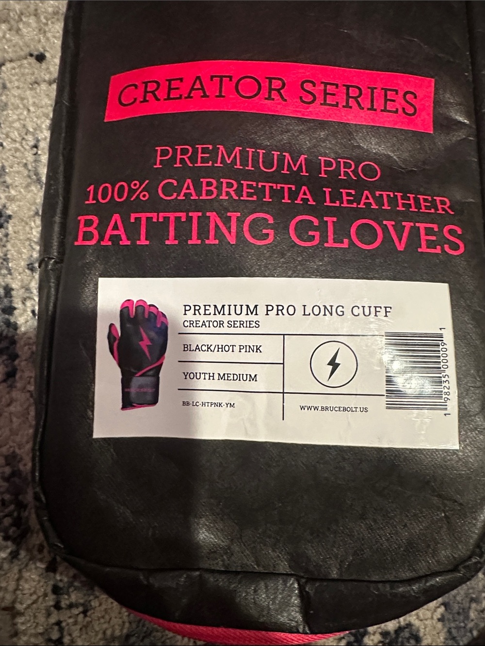 Premium pro long cuff black/hot pink - Picture 4 of 4
